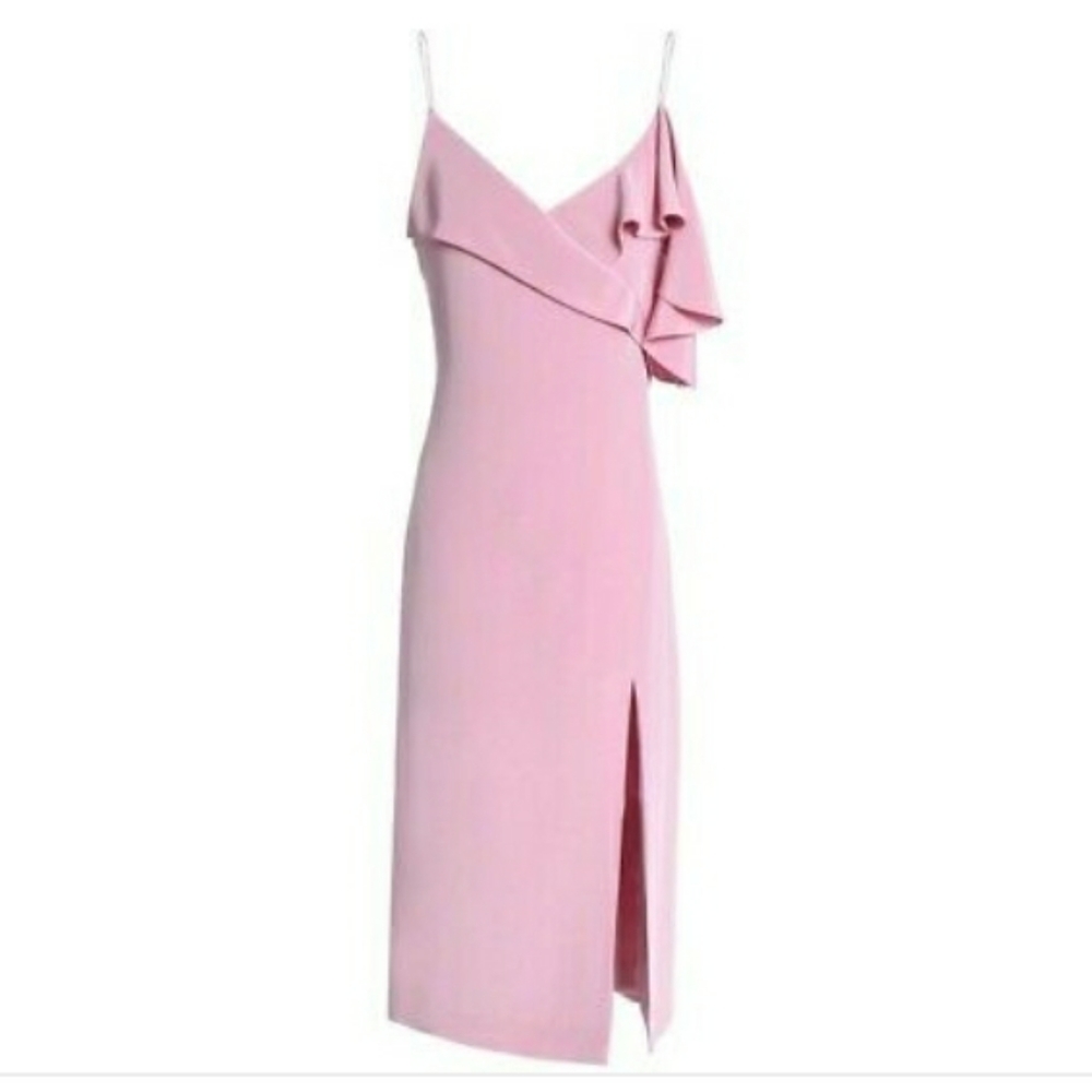 CUSHNIE ET OCHS LAVENDER ADELE PENCIL DRESS